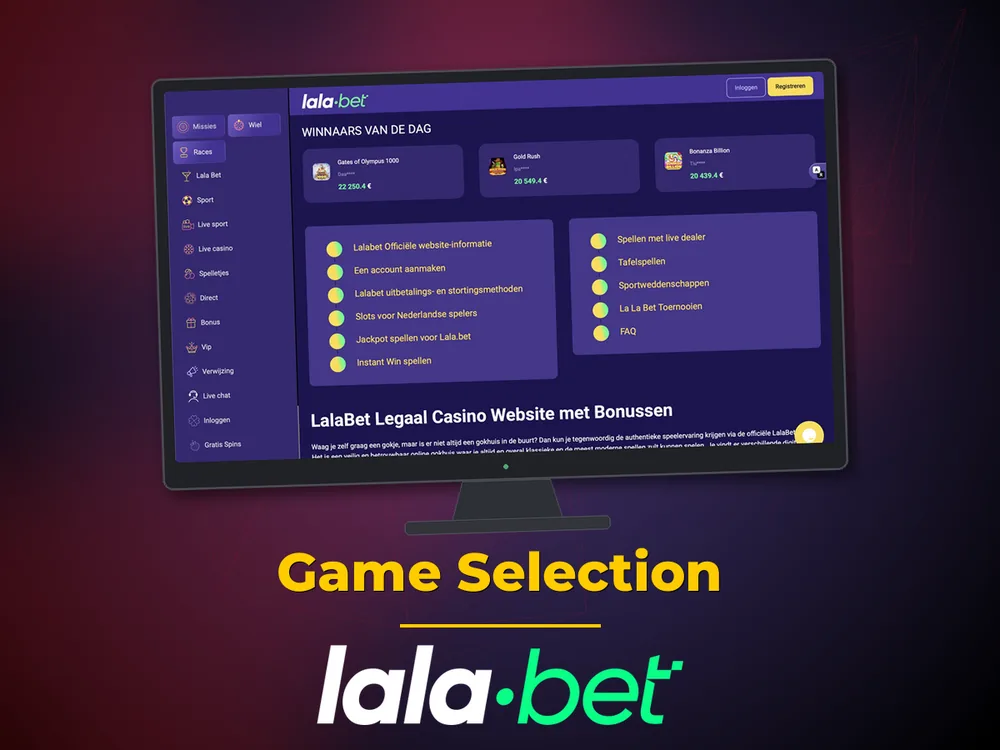 lalabet - Game Selection