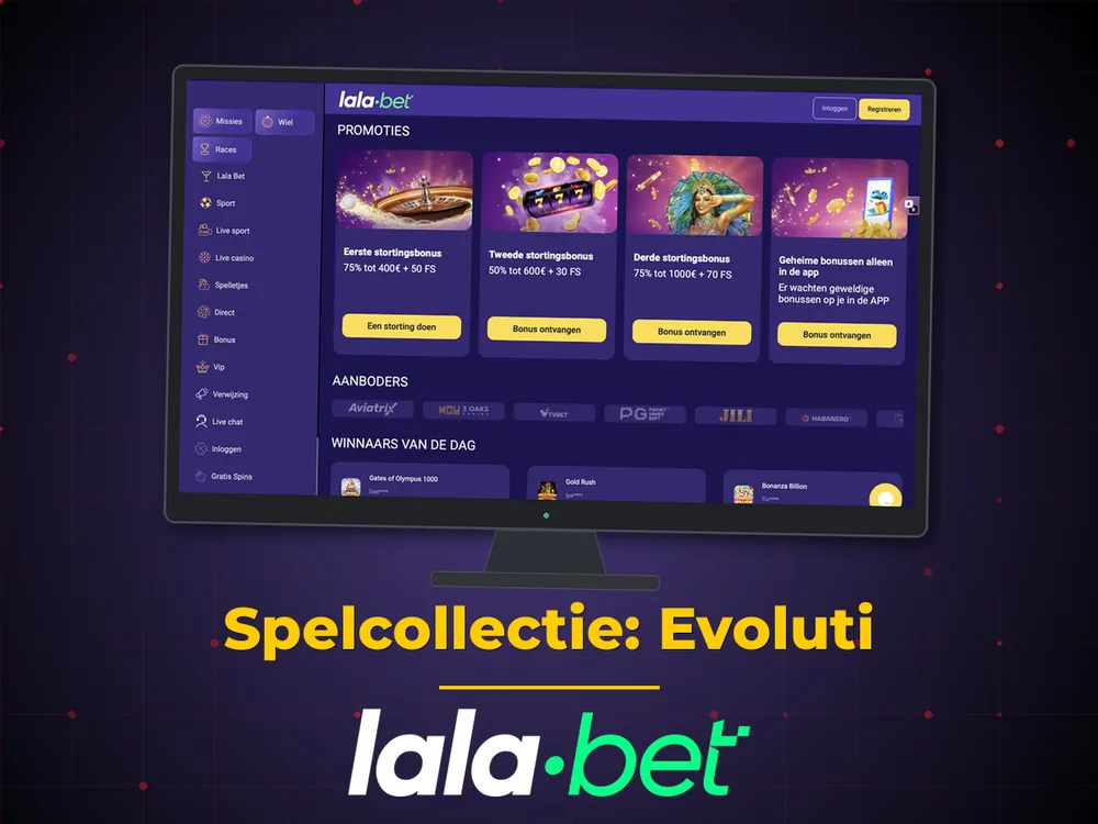lalabet - Spelcollectie: Evoluti